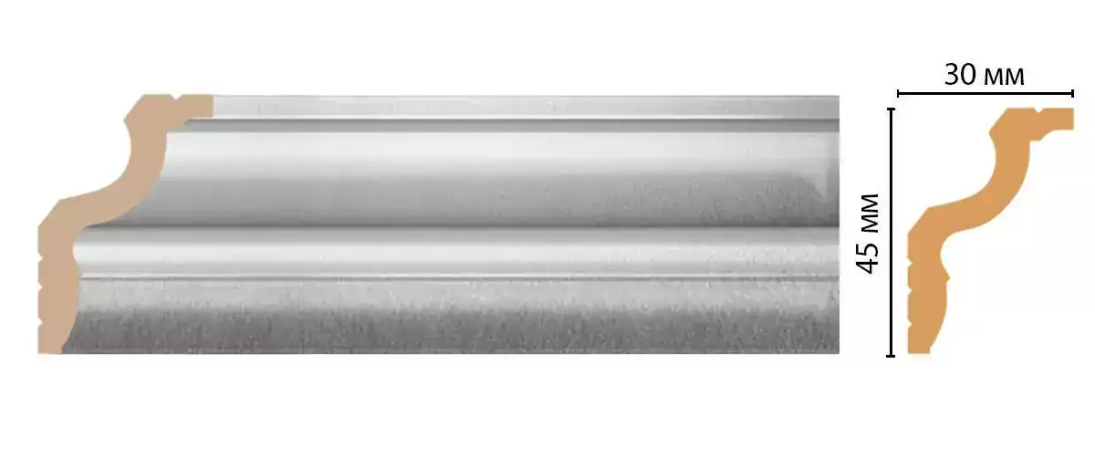 Карниз потолочный DECOMASTER D148-375 45*30*2400 Карниз потолочный DECOMASTER D148-375 45*30*2400