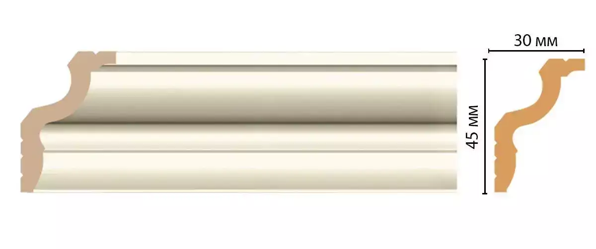 Карниз потолочный DECOMASTER D148-61 45*30*2400 Карниз потолочный DECOMASTER D148-61 45*30*2400