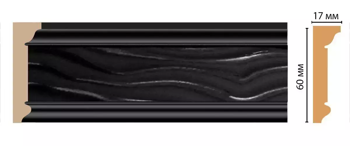Карниз потолочный DECOMASTER D219-195 60*17*2400 Карниз потолочный DECOMASTER D219-195 60*17*2400