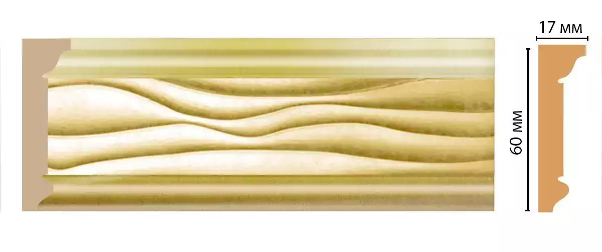 Карниз потолочный DECOMASTER D219-374 60*17*2400 Карниз потолочный DECOMASTER D219-374 60*17*2400