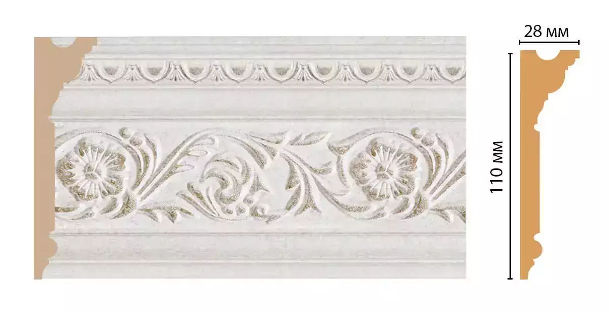 Карниз потолочный DECOMASTER D225-19D ДМ 110*28*2400 Карниз потолочный DECOMASTER D225-19D ДМ 110*28*2400