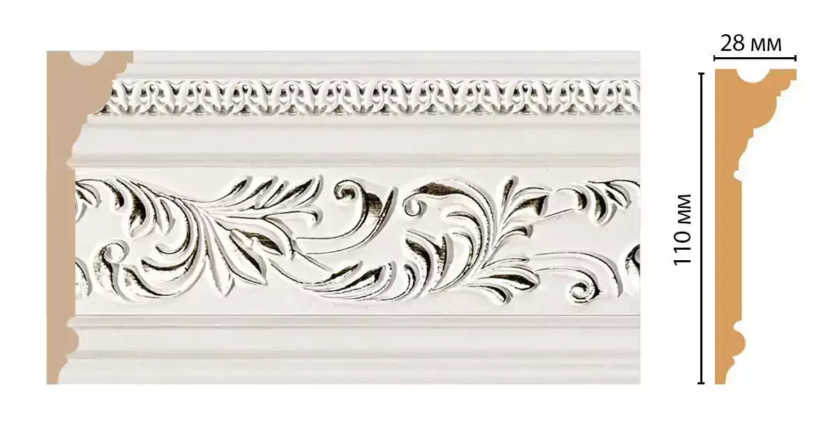 Карниз потолочный DECOMASTER D225-60 ДМ 110*28*2400 Карниз потолочный DECOMASTER D225-60 ДМ 110*28*2400