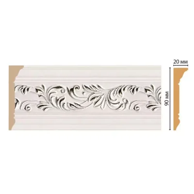 D226-60 ДМ  плинтус DECOMASTER90*21*2400 мм
