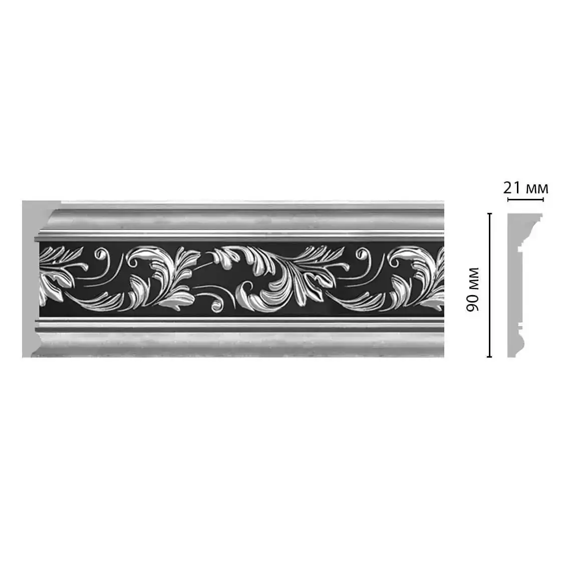 D226-63 ДМ плинтус DECOMASTER 90*21*2400 мм D226-63 ДМ плинтус DECOMASTER 90*21*2400 мм