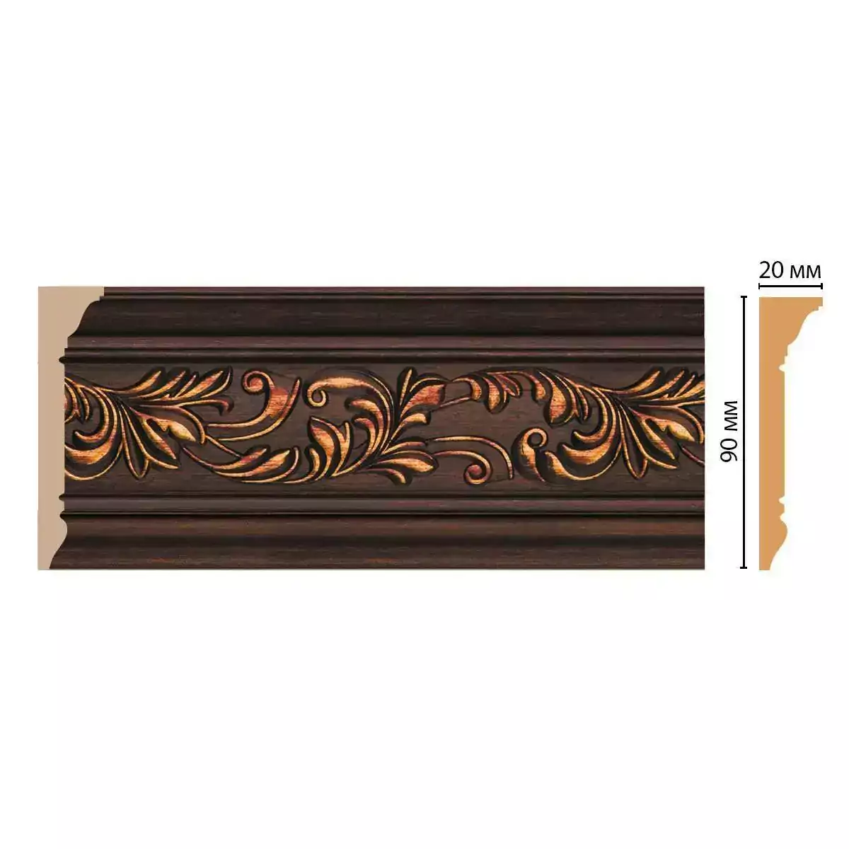D226-966 плинтус DECOMASTER ДМ 90*21*2400 мм D226-966 плинтус DECOMASTER ДМ 90*21*2400 мм