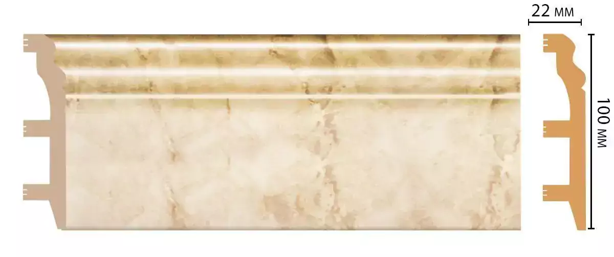 Плинтус напольный DECOMASTER D232-80 ДМ 100*22*2400 мм Плинтус напольный DECOMASTER D232-80 ДМ 100*22*2400 мм