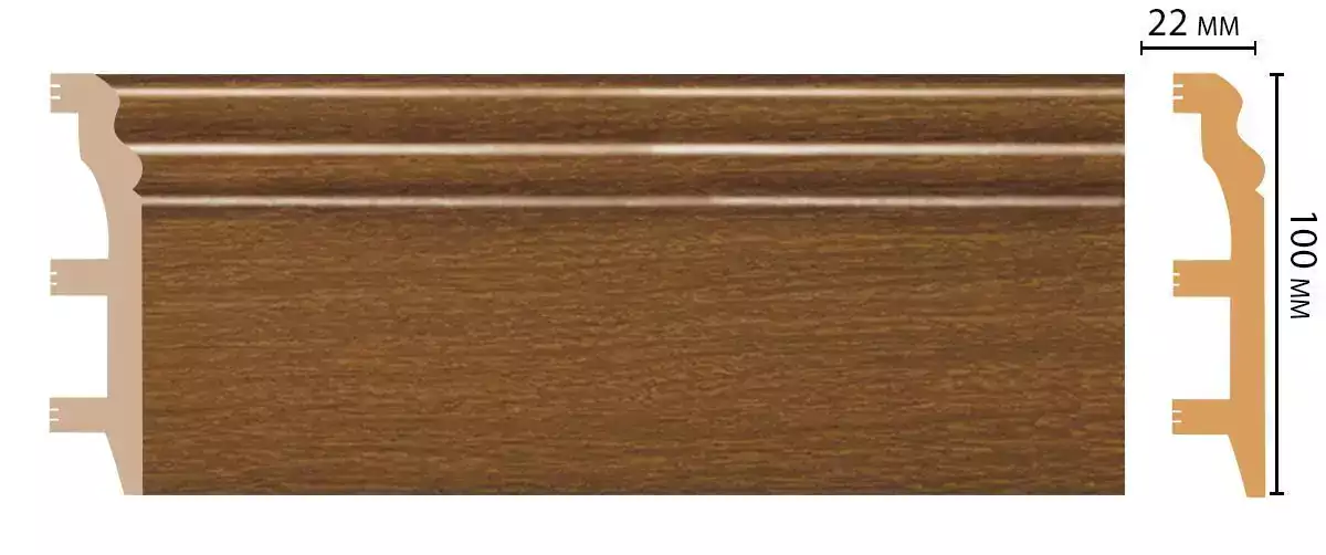 Плинтус напольный DECOMASTER D232-85 ДМ 100*22*2400 мм Плинтус напольный DECOMASTER D232-85 ДМ 100*22*2400 мм