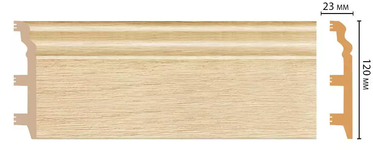 Плинтус напольный DECOMASTER D233-71 120*23*2400 мм Плинтус напольный DECOMASTER D233-71 120*23*2400 мм