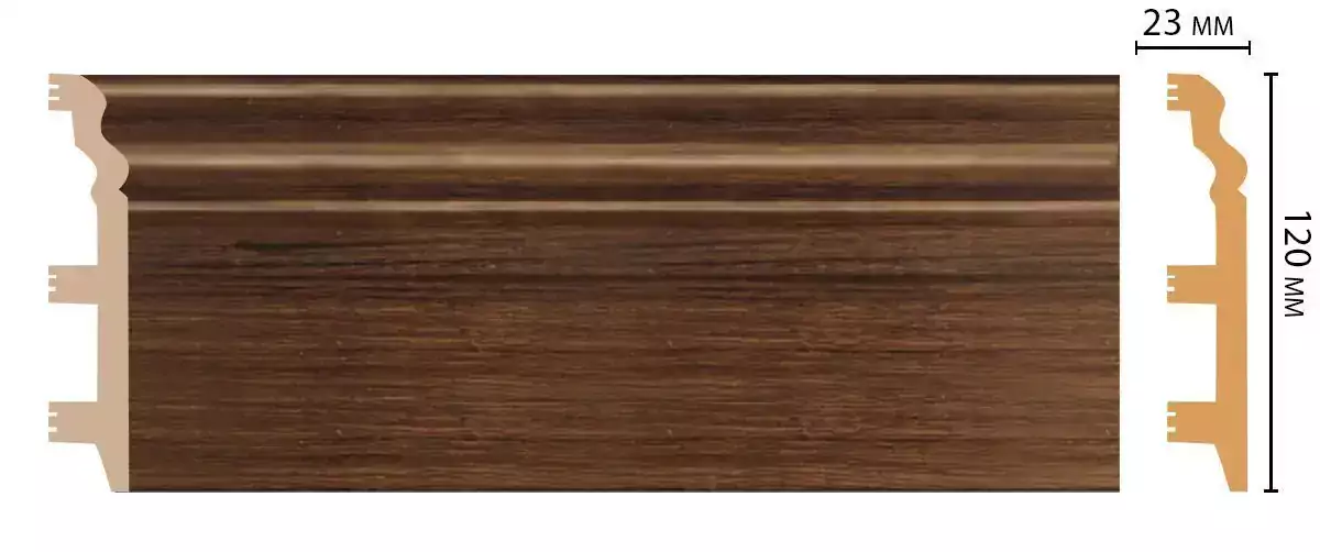 Плинтус напольный DECOMASTER D233-74 120*23*2400 мм Плинтус напольный DECOMASTER D233-74 120*23*2400 мм