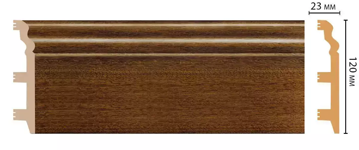 Плинтус напольный DECOMASTER D233-75 120*23*2400 мм Плинтус напольный DECOMASTER D233-75 120*23*2400 мм