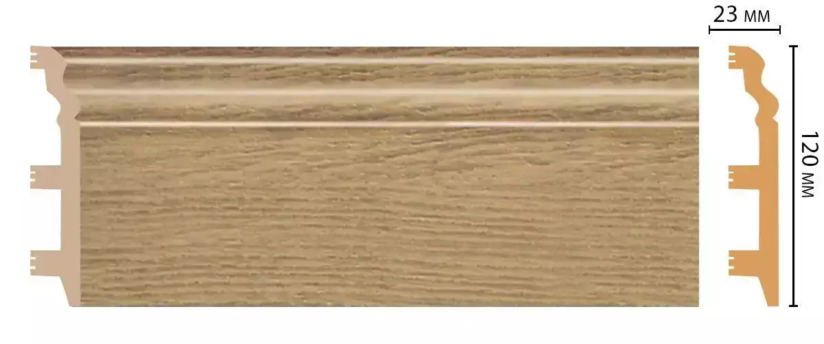 Плинтус напольный DECOMASTER D233-83 120*23*2400 мм Плинтус напольный DECOMASTER D233-83 120*23*2400 мм