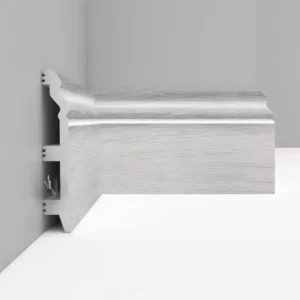 Плинтус напольный D233-84 DECOMASTER ясень серый 120*23*2400 мм