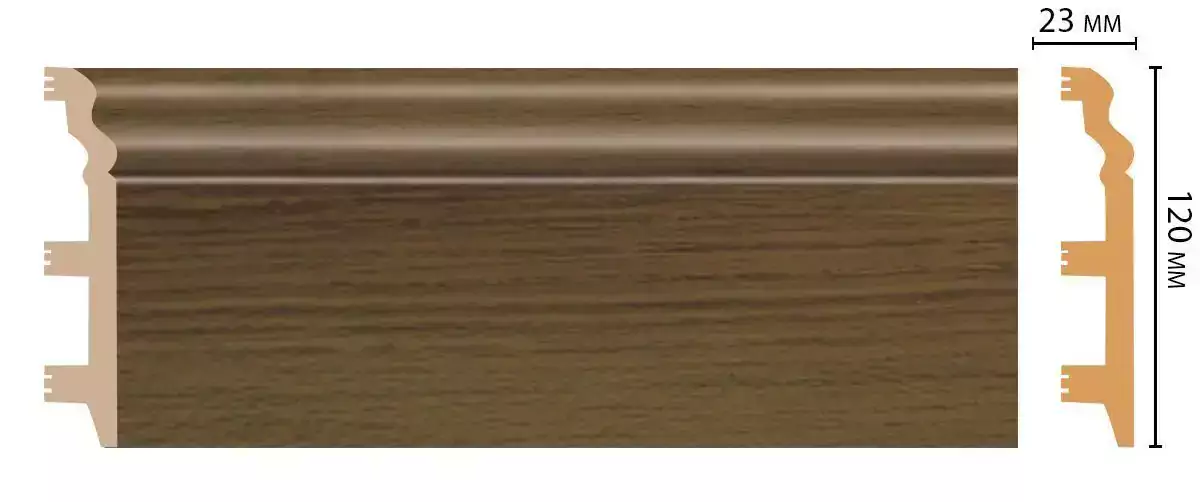 Плинтус напольный DECOMASTER D233-88 120*23*2400 мм Плинтус напольный DECOMASTER D233-88 120*23*2400 мм