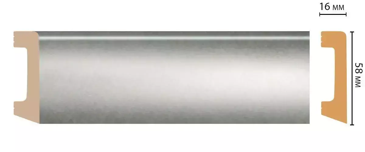 Плинтус напольный DECOMASTER D234-375 58*16*2400 мм Плинтус напольный DECOMASTER D234-375 58*16*2400 мм