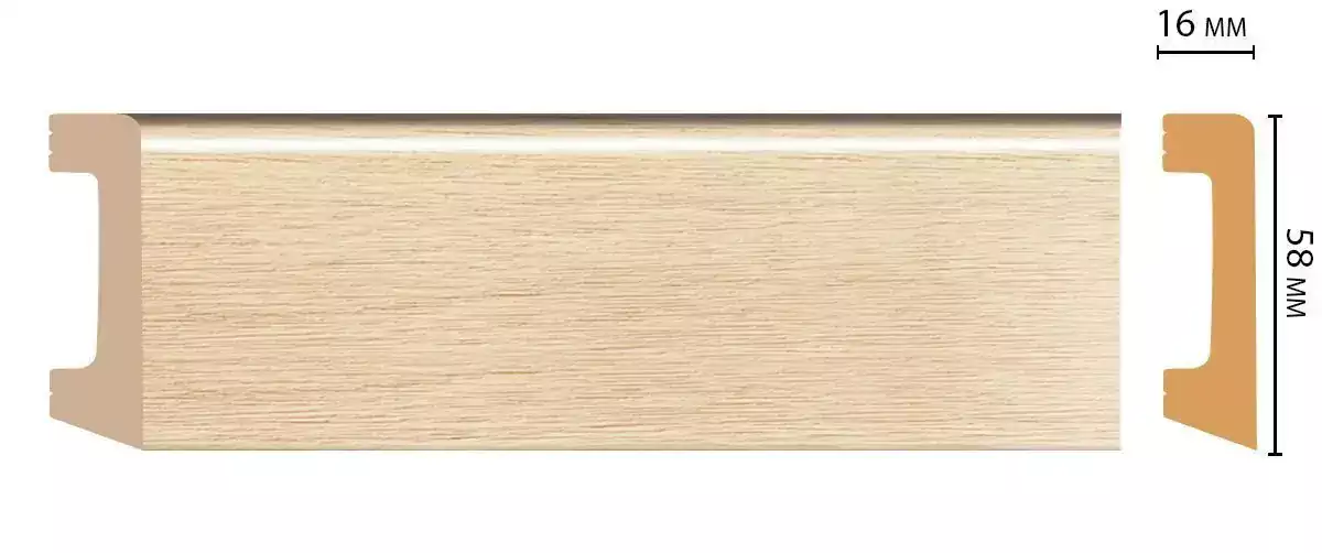 Плинтус напольный DECOMASTER D234-71 58*16*2400 мм Плинтус напольный DECOMASTER D234-71 58*16*2400 мм