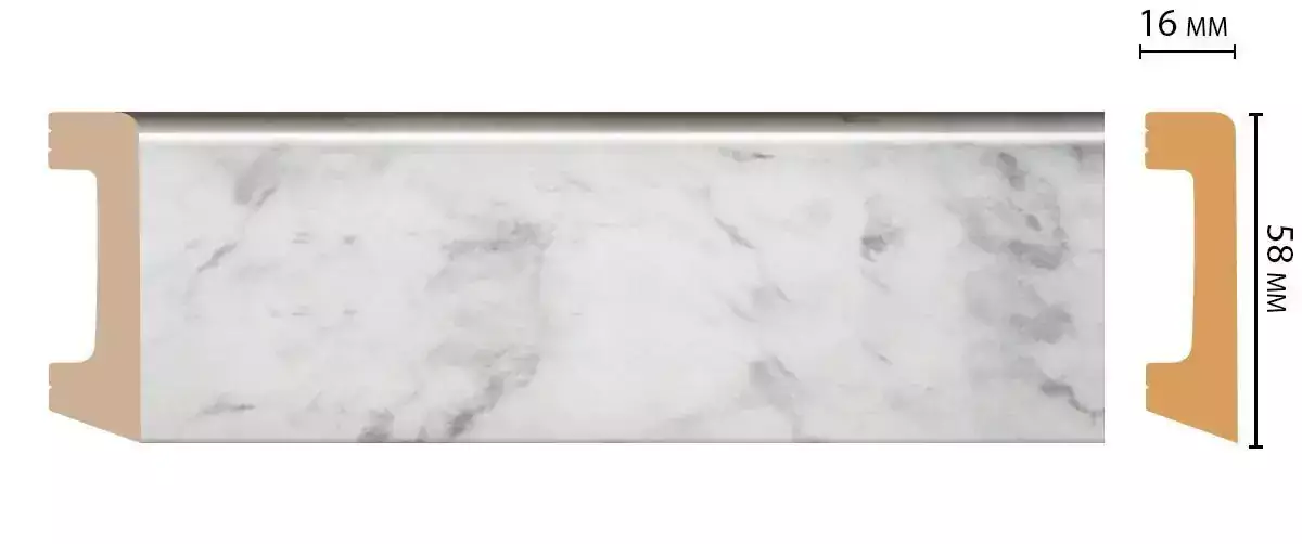 Плинтус напольный DECOMASTER D234-79 ДМ 58*16*2400 мм Плинтус напольный DECOMASTER D234-79 ДМ 58*16*2400 мм