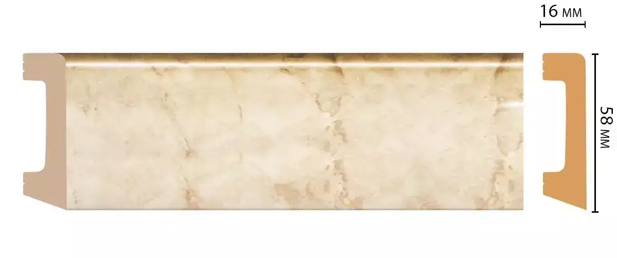 Плинтус напольный DECOMASTER D234-80 58*16*2400 мм Плинтус напольный DECOMASTER D234-80 58*16*2400 мм