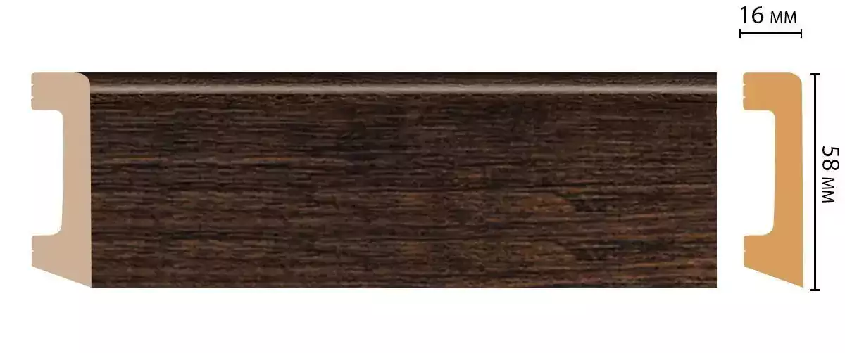 Плинтус напольный DECOMASTER D234-966 58*16*2400 мм Плинтус напольный DECOMASTER D234-966 58*16*2400 мм