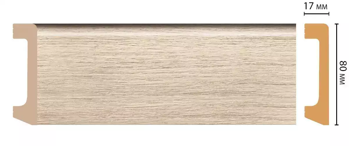 Плинтус напольный DECOMASTER D235-72 80*17*2400 мм Плинтус напольный DECOMASTER D235-72 80*17*2400 мм