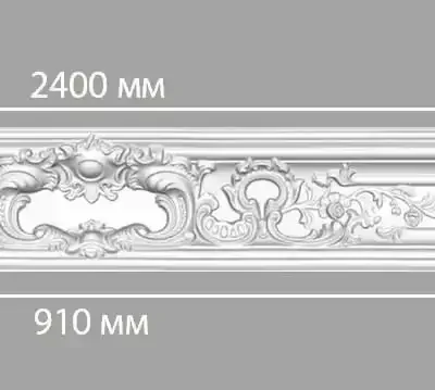 Потолочный плинтус с орнаментом DECOMASTER DP 51 118*118*2400