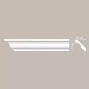 Потолочный плинтус DECOMASTER DS-336AF гибкий 67*67*1200