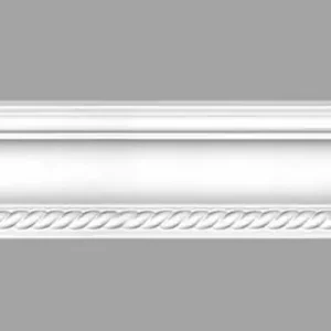 Потолочный плинтус с орнаментом DECOMASTER DT 128 гибкий 58*60*2400