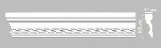 Молдинг с орнаментом DECOMASTER DT-1 105*35*2400