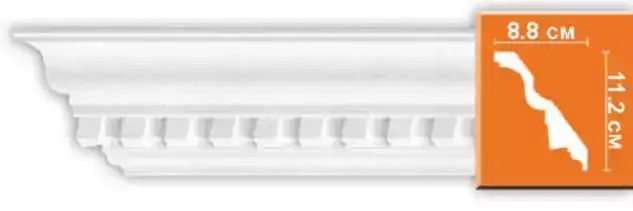 Потолочный плинтус с орнаментом DECOMASTER DT-9823 112*88*2400