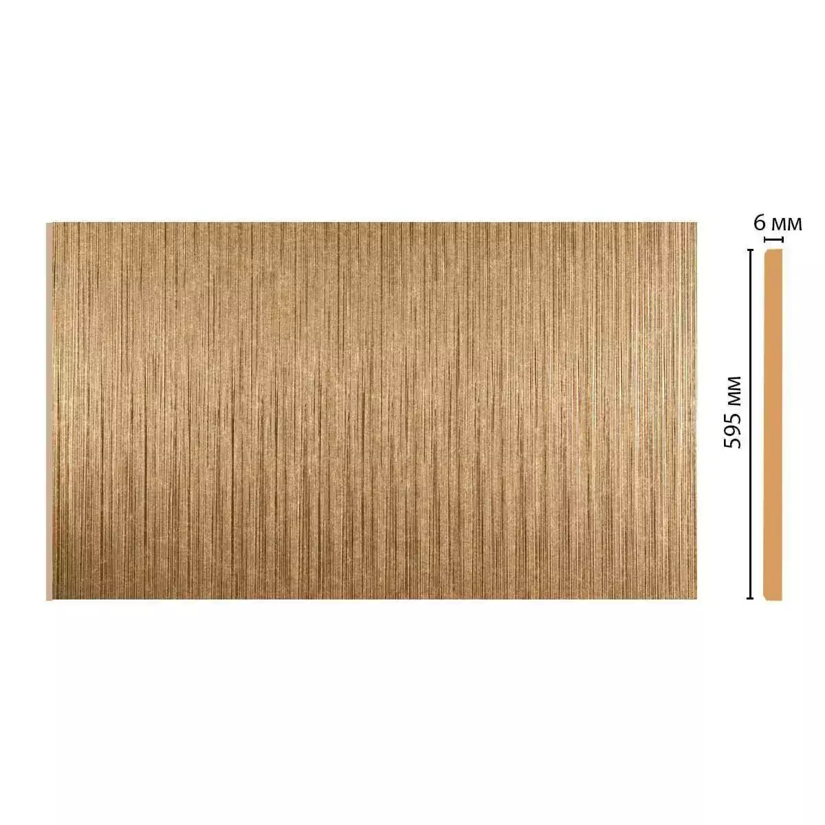 Декоративная панель Decomaster G60-17 595*6*2400мм Декоративная панель Decomaster G60-17 595*6*2400мм
