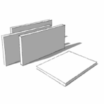Акустическая панель остров K&R Design OST Прямоугольник 1200х600х40 мм Ral 9003