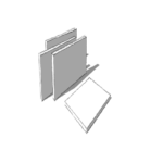 Акустическая панель остров K&R Design OST Квадрат 600х600х40 мм Ral 9003