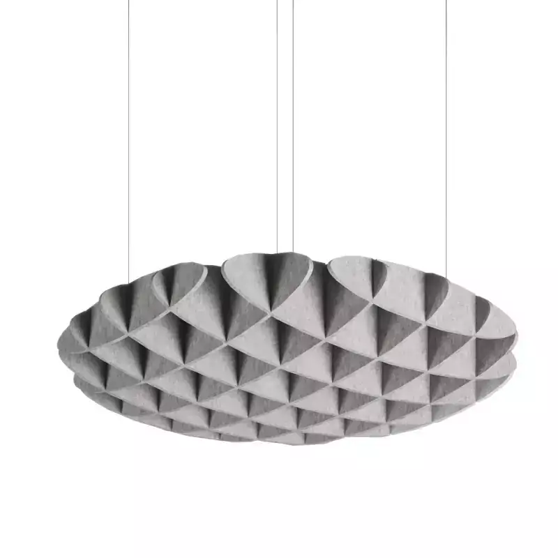Акустическая панель из войлока остров K&R Design OST Waffle 600х600х120 KR004.013 Акустическая панель из войлока остров K&R Design OST Waffle 600х600х120 KR004.013