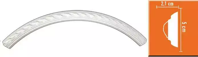 Радиус [1/4 круга] Decomaster 898061-130 Rнар. 700 | Rвн. 650