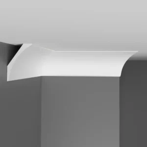 Плинтус потолочный D212-115 DECOMASTER белый матовый 60*40*2000 мм