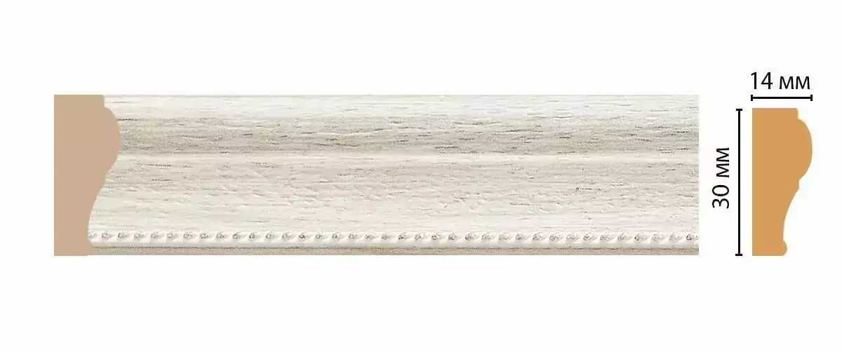 Молдинг на стену 101-13 30*14*2400 Decomaster Молдинг на стену 101-13 30*14*2400 Decomaster