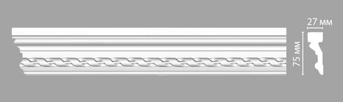 Молдинг DT-1S DECOMASTER 75*27*2400 мм Молдинг DT-1S DECOMASTER 75*27*2400 мм