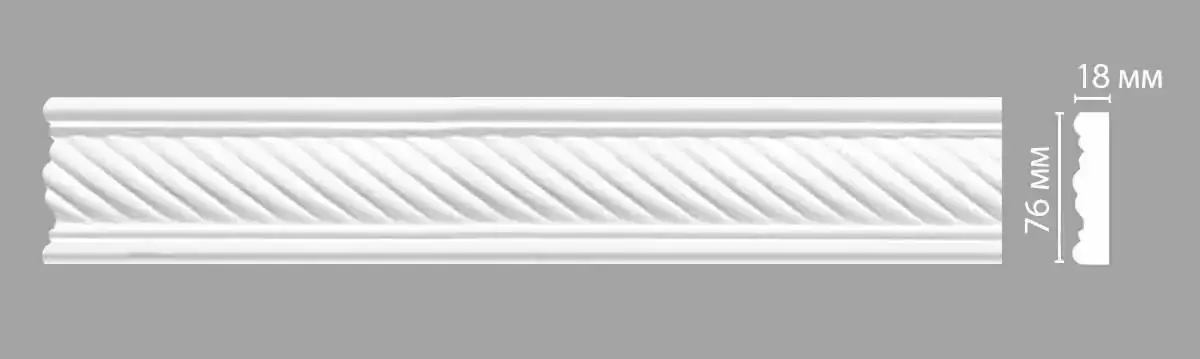 Молдинг DT-9060 DECOMASTER 76*18*2400 мм Молдинг DT-9060 DECOMASTER 76*18*2400 мм