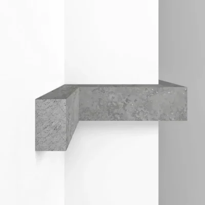 Молдинг D049-1629G ДМ  DECOMASTER лофт бетон мерцающий 50*30*2900 мм