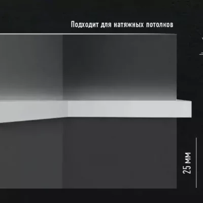 Молдинг A242 DECOMASTER 25*20*2000 мм