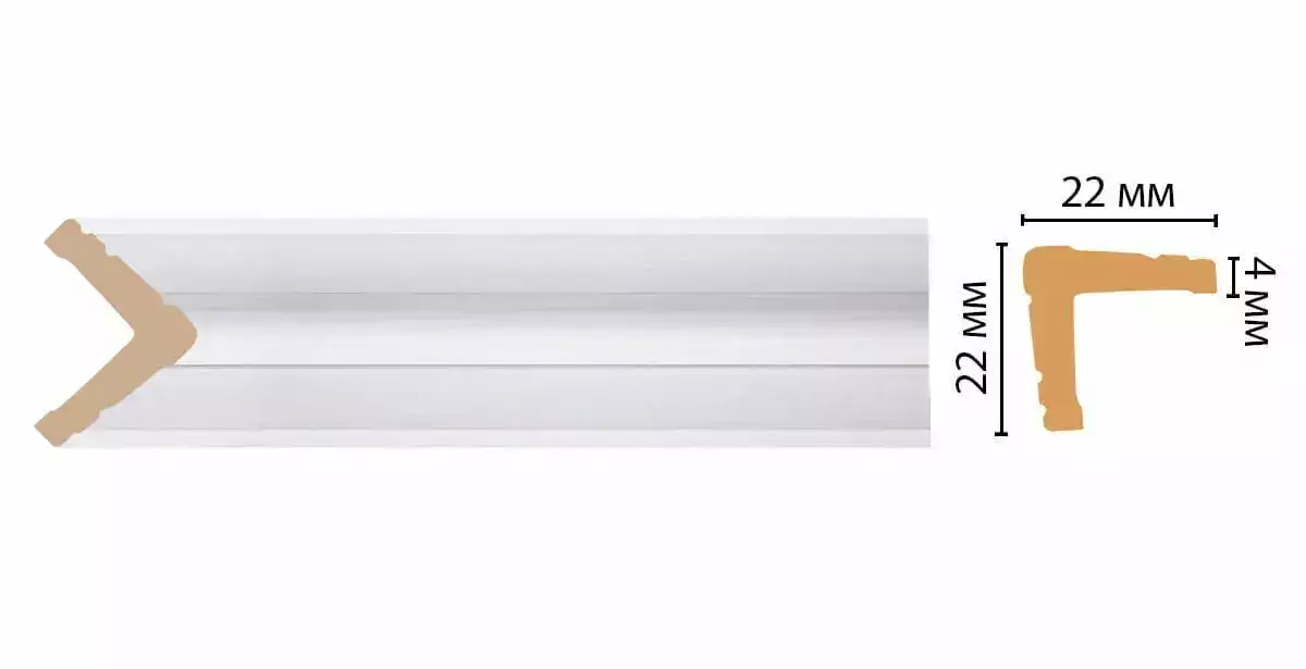 Угол 116S-118 Decomaster 22*22*2400 мм Угол 116S-118 Decomaster 22*22*2400 мм