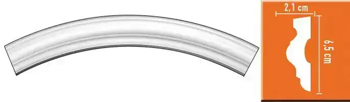 Радиус [1/4 круга] Decomaster 897022-90 Rнар. 515 | Rвн. 450