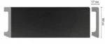 Плинтус черный D235-116 DECOMASTER 80*17*2400 мм
