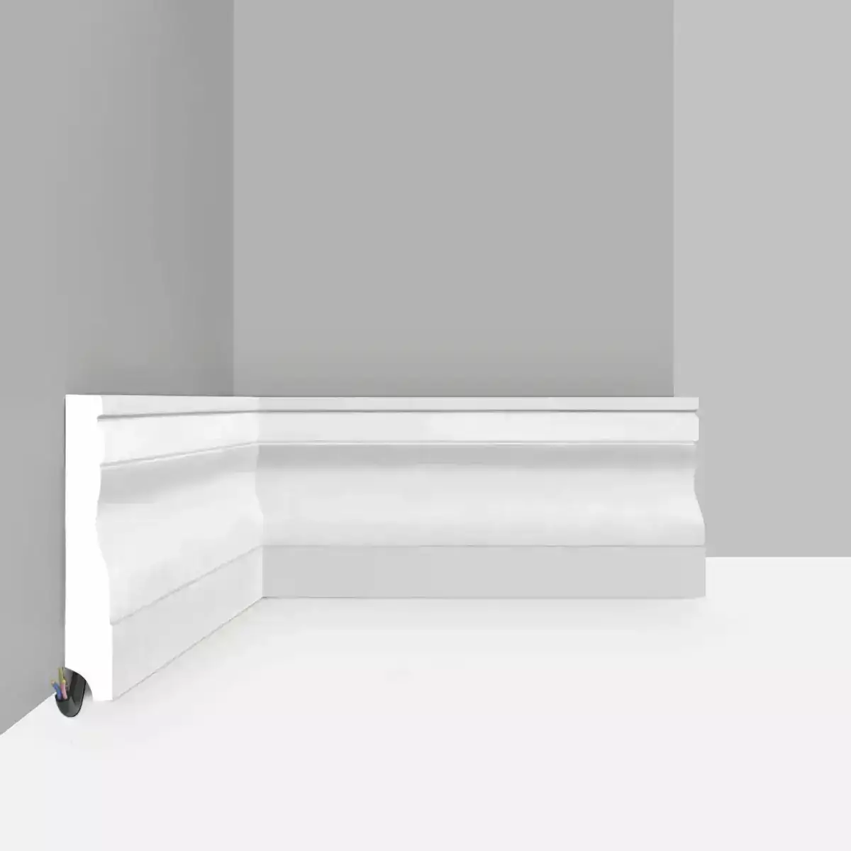 Плинтус белый D153-115 DECOMASTER 95*12*2000 мм Плинтус белый D153-115 DECOMASTER 95*12*2000 мм