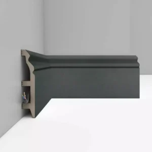 Плинтус напольный D232-112 ДМ  DECOMASTER антрацит черный лофт 100*22*2400 мм