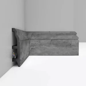 Плинтус напольный D232-1632 DECOMASTER бетон темный 100*22*2400 мм