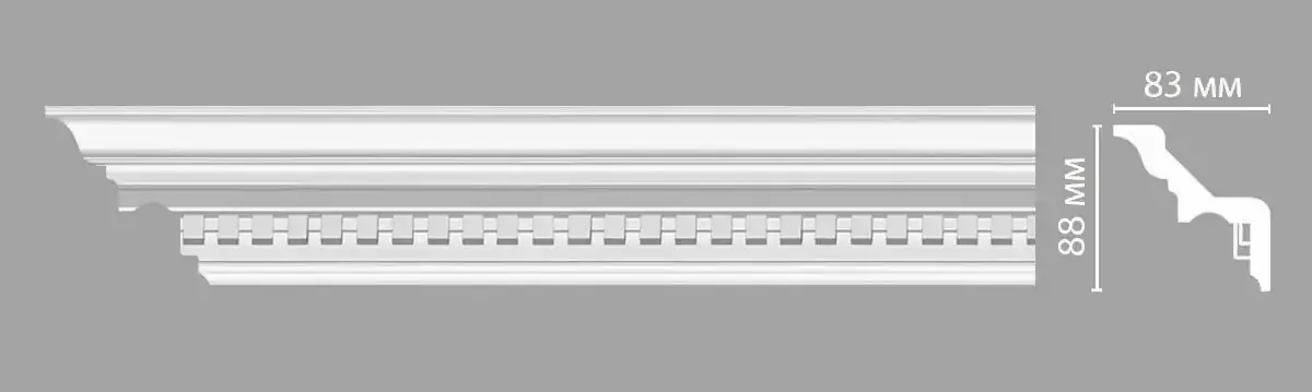 Потолочный плинтус 95002 DECOMASTER 88*83*2400 мм Потолочный плинтус 95002 DECOMASTER 88*83*2400 мм