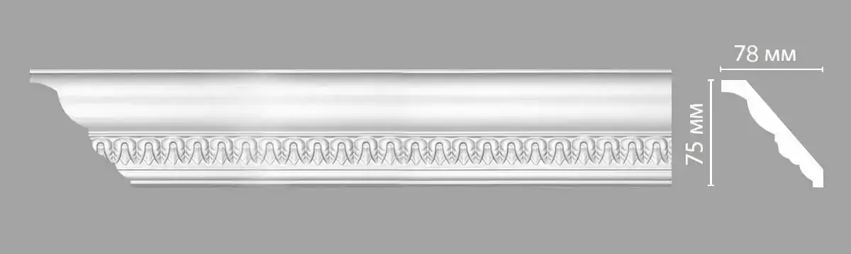 Плинтус потолочный 95350 DECOMASTER 75*78*2400 мм Плинтус потолочный 95350 DECOMASTER 75*78*2400 мм