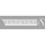 Гибкий потолочный плинтус DT-14F DECOMASTER 80*49*2400 мм