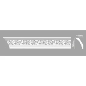 Гибкий потолочный плинтус DT-14F DECOMASTER 80*49*2400 мм