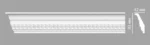 Плинтус потолочный DT-36 DECOMASTER 83*42*2400 мм